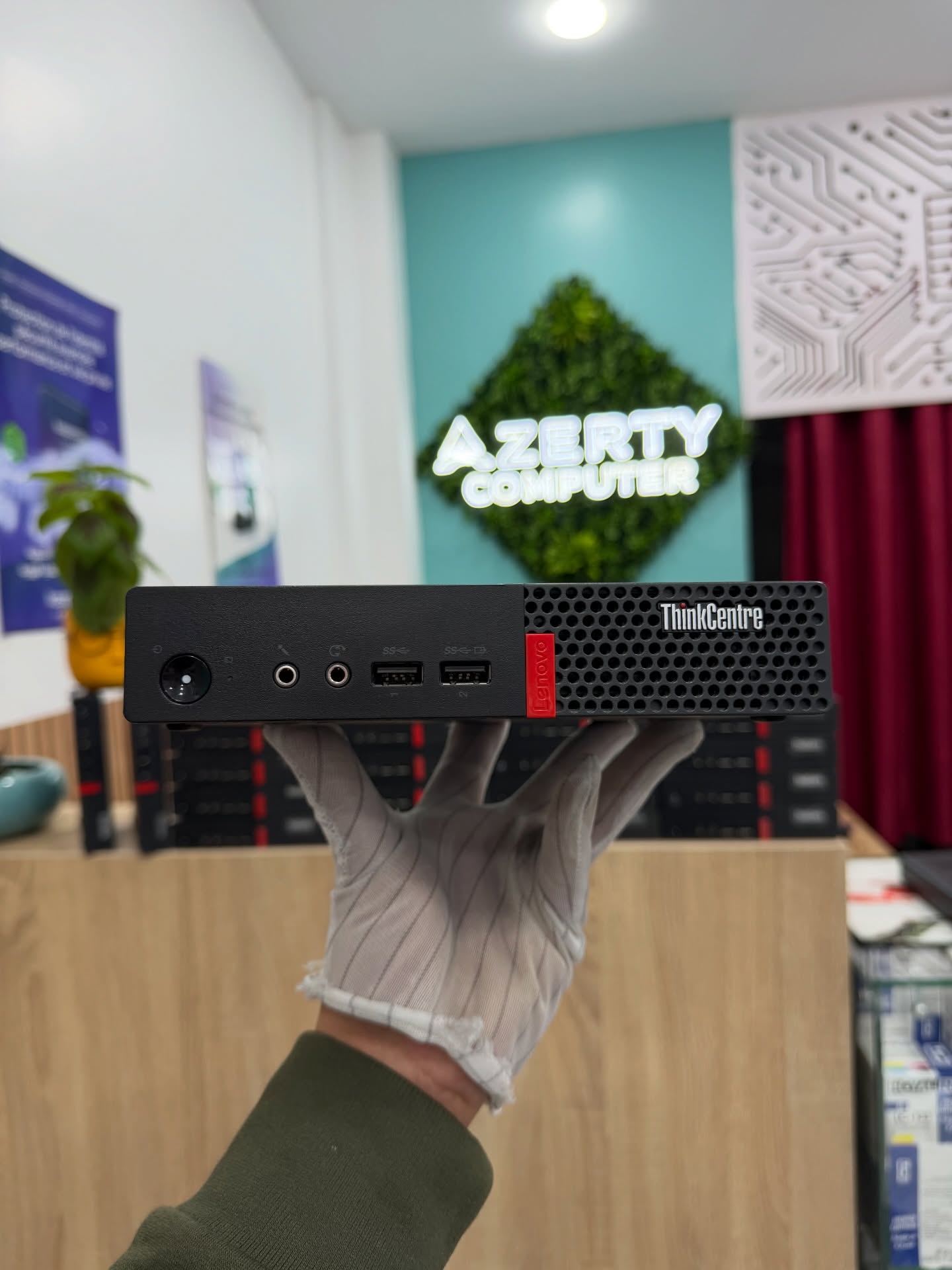 Mini PC Lenovo ThinkCentre M710Q vue de face compact silencieux bureautique Algérie DahuaDZ