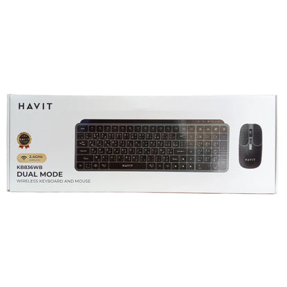 Combo Clavier Souris KB836WB Havit Sans-fil RECHARGABLE  2.4GHz