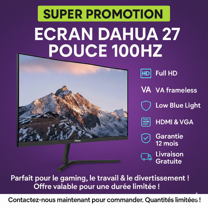ECRAN DAHUA LM27 27POUCE 100HZ FULL HD
